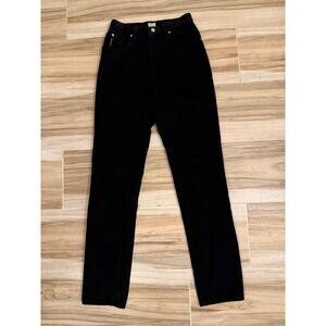Vintage Armani Jeans Mens Black Straight Leg Denim Jeans Made in Italy Size 29